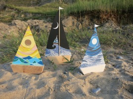 Sail Boats Art by Emily Longhurst